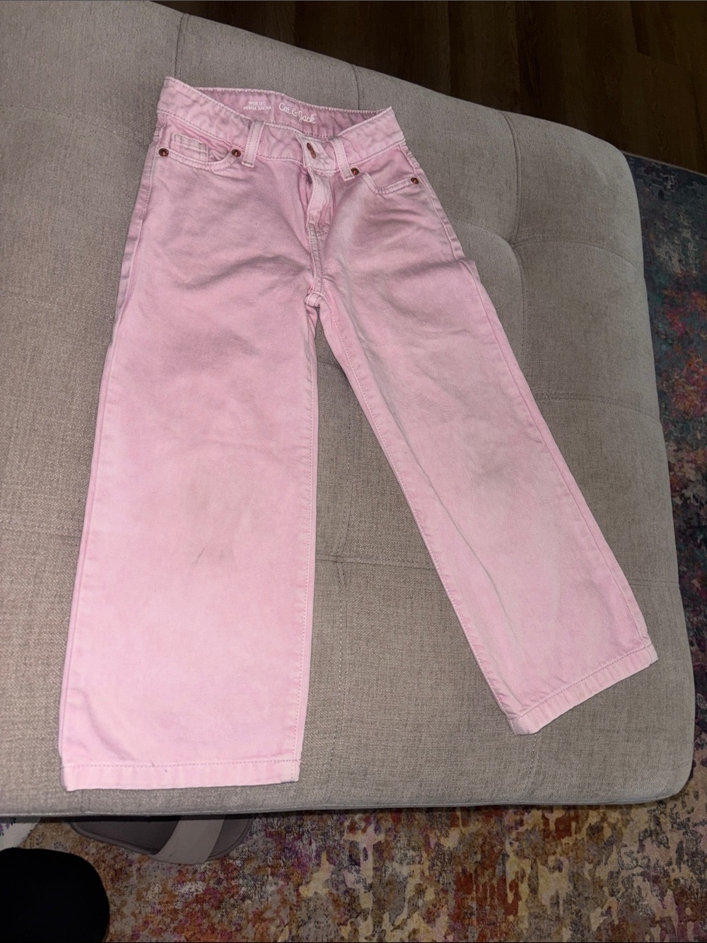Cat & Jack Pastel Pink Wide-Leg Women's Jeans
